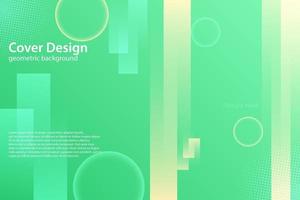 abstract geometric green background vector illustration