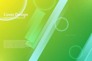 abstract geometric green background vector illustration