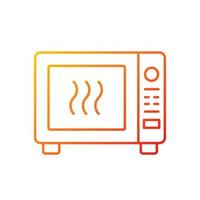 Microwave gradient linear vector icon