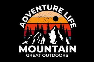 aventura vida montaña gran aire libre