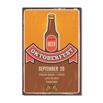 Set poster for the beer festival Oktoberfest