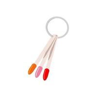 paleta para elegir un color para manicura o pedicura. vector