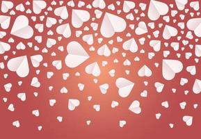 Pattern, background of hearts icon, Heart paper cut in valentine day. vector