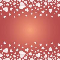 Pattern, background of hearts icon, Heart paper cut in valentine day. vector