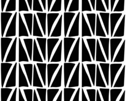 Patrón sin costuras minimalista abstracto - mosaico de forma de triángulo negro vector