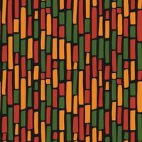 kwanzaa abstracto, mes de la historia negra, patrón sin costuras del diecinueve de junio vector