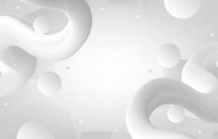 White Fluid Abstract Background vector