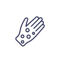 psoriasis, rash line icon, vector