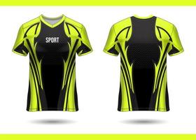 T-Shirt Sport Design. Racing jersey. uniform front and back view. vector