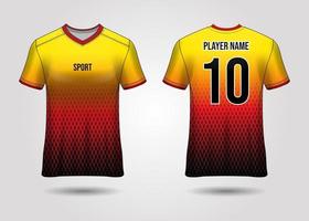 T-Shirt Sport Design. Racing jersey. uniform front and back view. vector