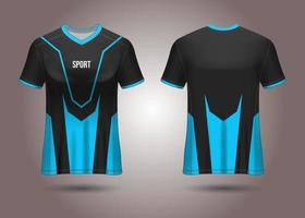 T-Shirt Sport Design. Racing jersey. uniform front and back view. vector