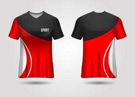 T-Shirt Sport Design. Racing jersey. uniform front and back view. vector