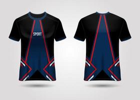 T-Shirt Sport Design. Racing jersey. uniform front and back view. vector