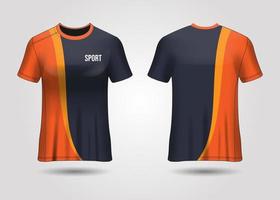 T-Shirt Sport Design. Racing jersey. uniform front and back view. vector