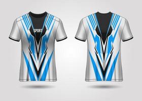 diseño de camiseta deportiva. maillot de carreras. vista frontal y trasera uniforme. vector