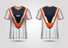 T-Shirt Sport Design. Racing jersey. uniform front and back view. vector