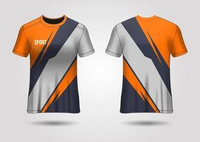 diseño de camiseta deportiva. maillot de carreras. vista frontal y trasera uniforme. vector