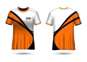 T-Shirt Sport Design. Racing jersey. uniform front and back view. vector