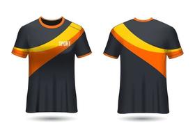 T-Shirt Sport Design. Racing jersey. uniform front and back view. vector