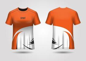 T-Shirt Sport Design. Racing jersey. uniform front and back view. vector