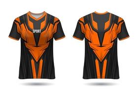 diseño de camiseta deportiva. maillot de carreras. vista frontal y trasera uniforme. vector