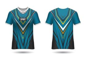 T-Shirt Sport Design. Racing jersey. uniform front and back view. vector