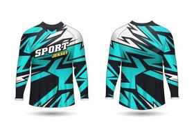 diseño de camiseta deportiva. maillot de carreras. vista frontal y trasera uniforme. vector