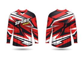 T-Shirt Sport Design. Racing jersey. uniform front and back view. vector