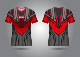 T-Shirt Sport Design. Racing jersey. uniform front and back view. vector