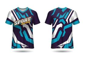 T-Shirt Sport Design. Racing jersey. uniform front and back view. vector