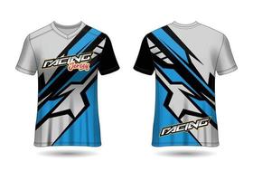 T-Shirt Sport Design. Racing jersey. uniform front and back view. vector