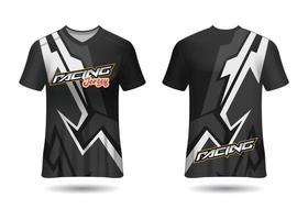 T-Shirt Sport Design. Racing jersey. uniform front and back view. vector