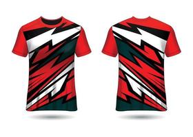 T-Shirt Sport Design. Racing jersey. uniform front and back view. vector