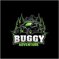 todoterreno aventura buggy atv utv para banner, camiseta o logotipo vector