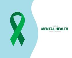 World Mental Health Day Simple Vector