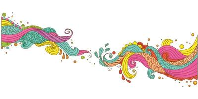 Vector illustrate design elements paisley border