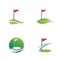 Golf logo vector icon stock illustration