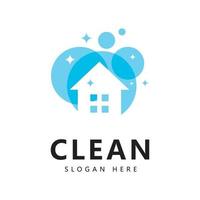 Limpiar y lavar los símbolos creativos de la empresa de servicios de limpieza. vector