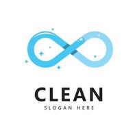 Clean and wash creative symbols company cleaning services vector