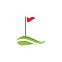 Golf logo vector icon stock illustration