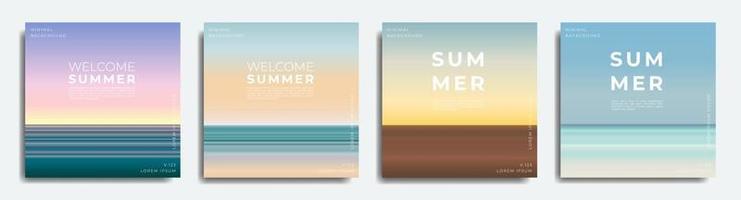 Abstract summer background bundle vector