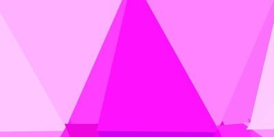 textura de triángulo de poli vector violeta claro, rosa.