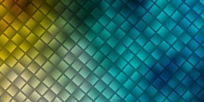 Light Blue, Yellow vector backdrop with rectangles.