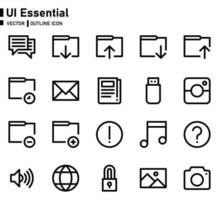 UI Essential Icon vector