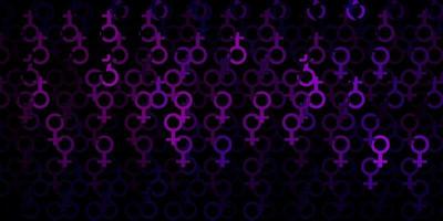 textura de vector de color púrpura oscuro con símbolos religiosos.