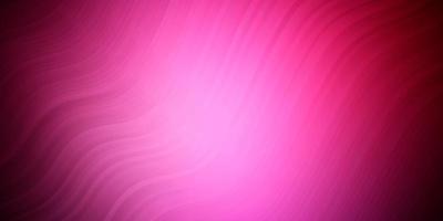 Dark Pink vector template with curved lines.