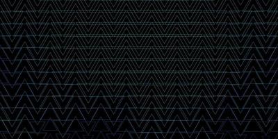 textura de vector azul oscuro con estilo triangular.