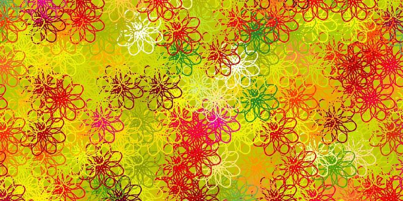 Light Multicolor vector pattern with wry lines.