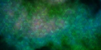 Light Blue, Green vector layout with lines, triangles.