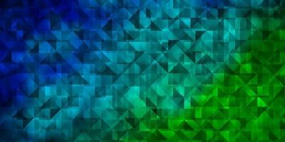 Light Blue, Green vector background with triangles.